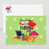 Cartes Pour Fêtes Annuelles Joyeux Noël de Floride (Devant / Derrière)
