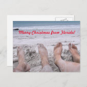 Cartes Pour Fêtes Annuelles Joyeux Noël de Floride drôle (Devant / Derrière)