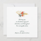 Cartes Pour Fêtes Annuelles Joyeux Noël de Floride fraise Wreath (Dos)