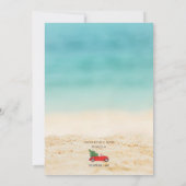 Cartes Pour Fêtes Annuelles Joyeux Noël De Floride Tropical Beach (Dos)