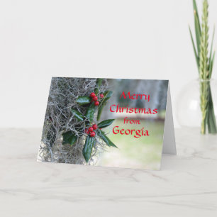 Cartes Pour Fêtes Annuelles Joyeux Noël de Géorgie