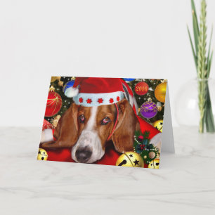 Cartes Pour Fêtes Annuelles Joyeux Noël de Holmes Basset Hound