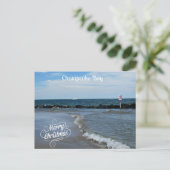 Cartes Pour Fêtes Annuelles Joyeux Noël de la baie de chesapeake (Debout devant)