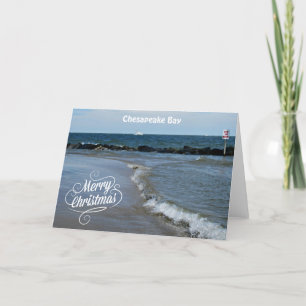 Cartes Pour Fêtes Annuelles Joyeux Noël de la baie de chesapeake