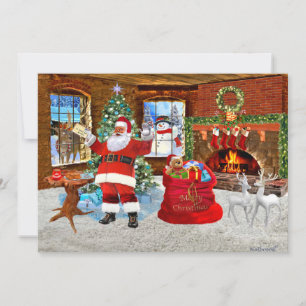 Cartes Pour Fêtes Annuelles Joyeux Noël de la part du Père Noël