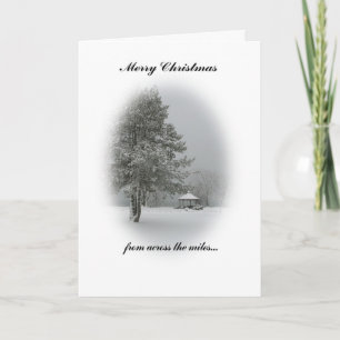 Cartes Pour Fêtes Annuelles Joyeux Noël de l'autre côté des kilomètres