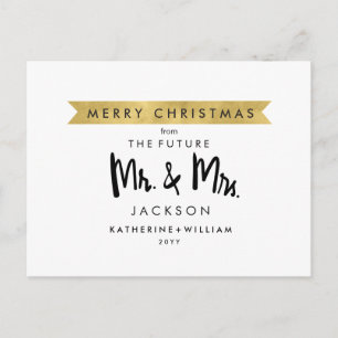 Cartes Pour Fêtes Annuelles Joyeux Noël de l'avenir Monsieur et Madame