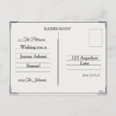 Cartes Pour Fêtes Annuelles Joyeux Noël de l'Avent (Dos)