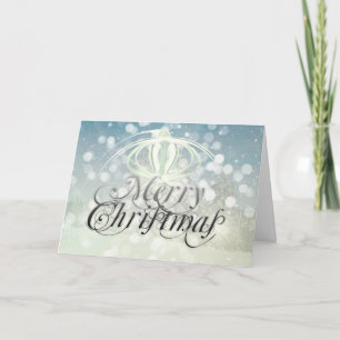 Cartes Pour Fêtes Annuelles Joyeux Noël de l'étoile Bokeh Holiday