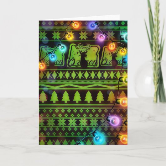 Cartes Pour Fêtes Annuelles Joyeux Noël de l'Orégon (Devant)