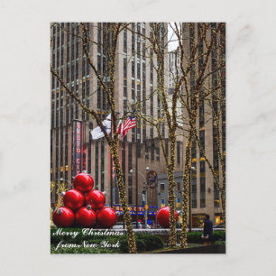 Cartes Pour Fêtes Annuelles Joyeux Noël de New York