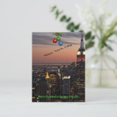 Cartes Pour Fêtes Annuelles Joyeux Noël de New York (Debout devant)