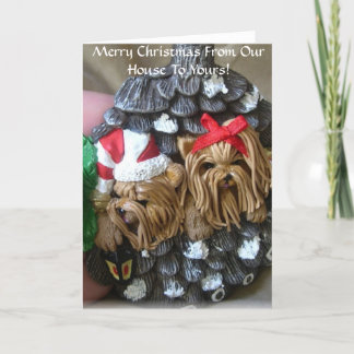 Cartes Pour Fêtes Annuelles Joyeux Noël de notre Chambre au vôtre