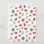 Cartes Pour Fêtes Annuelles Joyeux Noël de Pingouin mignon (Dos)