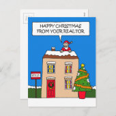 Cartes Pour Fêtes Annuelles Joyeux Noël de Realtor (Devant / Derrière)