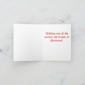 Cartes Pour Fêtes Annuelles Joyeux Noël de rhinocéros (Intérieur)