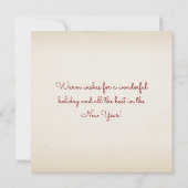 Cartes Pour Fêtes Annuelles Joyeux Noël de St Augustine Floride Élégant (Dos)