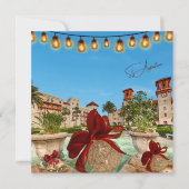 Cartes Pour Fêtes Annuelles Joyeux Noël de St Augustine Floride Élégant (Devant)