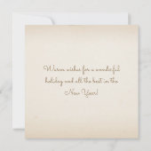 Cartes Pour Fêtes Annuelles Joyeux Noël de St Augustine Floride Élégant (Dos)