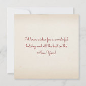 Cartes Pour Fêtes Annuelles Joyeux Noël de St Augustine Floride Élégant (Dos)