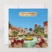 Cartes Pour Fêtes Annuelles Joyeux Noël de St Augustine Floride Élégant (Devant)