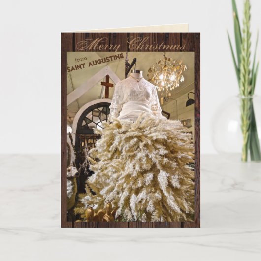 Cartes Pour Fêtes Annuelles Joyeux Noël de St (Saint Augustine) Floride (Devant)