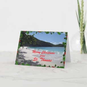 Cartes Pour Fêtes Annuelles Joyeux Noël de St Thomas