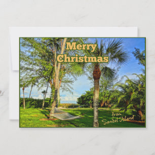 Cartes Pour Fêtes Annuelles Joyeux Noël de Sunny Sanibel Island Floride