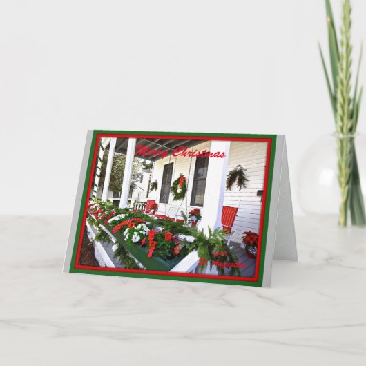 Cartes Pour Fêtes Annuelles Joyeux Noël de Sunny St Augustine Floride (Devant)