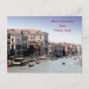 Cartes Pour Fêtes Annuelles Joyeux Noël de Venise, Italie