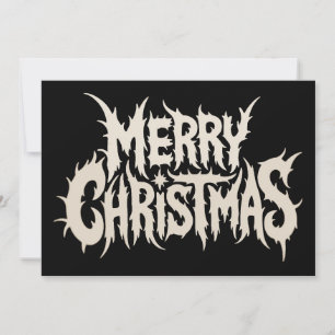 Cartes Pour Fêtes Annuelles Joyeux Noël Death Black Metal Goth Musique Xmas