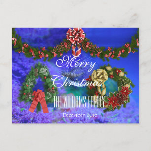 Cartes Pour Fêtes Annuelles Joyeux Noël Décembre 2016 Vie de mer de couronne P