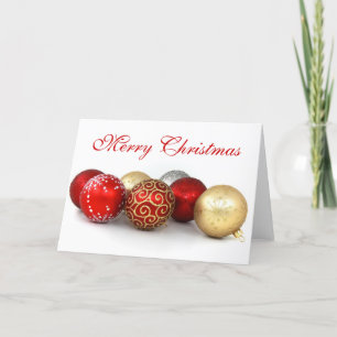 Cartes Pour Fêtes Annuelles Joyeux Noël décorations Baubles