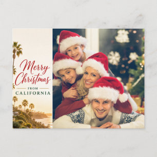 Cartes Pour Fêtes Annuelles Joyeux Noël depuis la Californie
