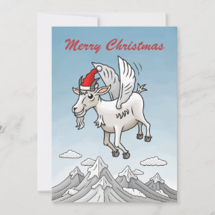 Cartes Pour Fêtes Annuelles Joyeux Noël depuis la chèvre de Noël