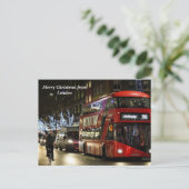 Cartes Pour Fêtes Annuelles Joyeux Noël depuis Londres (Debout devant)