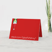 Cartes Pour Fêtes Annuelles Joyeux Noël Des aliens ! (Dos)