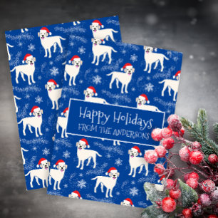 Cartes Pour Fêtes Annuelles Joyeux Noël des Labradors dans la neige