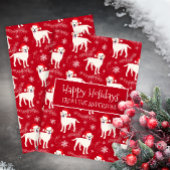 Cartes Pour Fêtes Annuelles Joyeux Noël des Labradors dans la neige