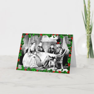 Cartes Pour Fêtes Annuelles Joyeux Noël des Lincolns Vœu de Fêtes
