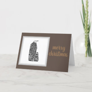 Cartes Pour Fêtes Annuelles "Joyeux Noël" Design en bronze et en argent