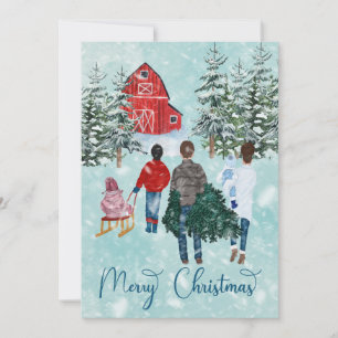 Cartes Pour Fêtes Annuelles Joyeux Noël d'hiver