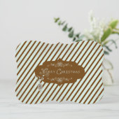 Cartes Pour Fêtes Annuelles Joyeux Noël Diagonal Fête (Debout devant)