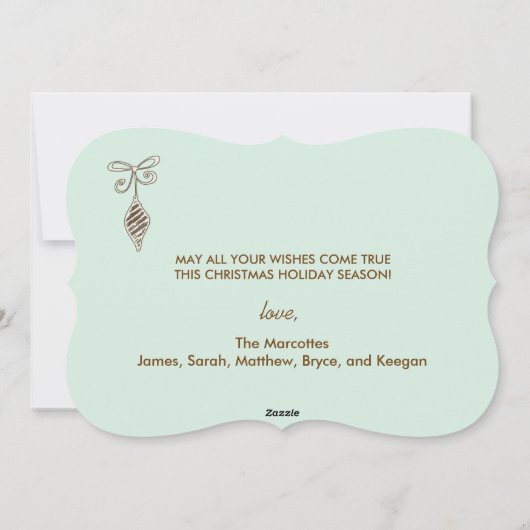 Cartes Pour Fêtes Annuelles Joyeux Noël Diagonal Fête (Dos)