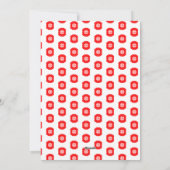 Cartes Pour Fêtes Annuelles Joyeux Noël Dieu Jul Motif scandinave Rouge (Dos)