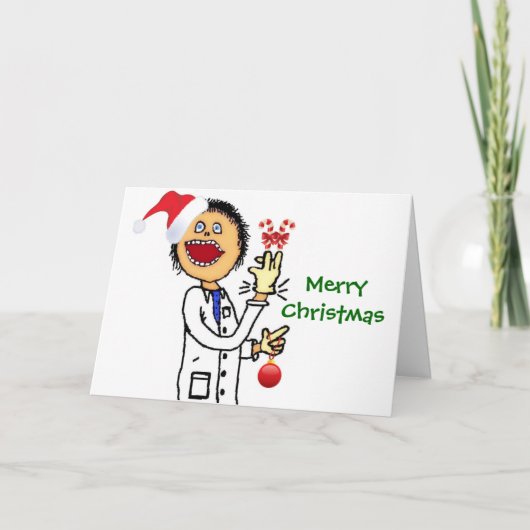 Cartes Pour Fêtes Annuelles Joyeux Noël Docteur (Devant)