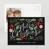 Cartes Pour Fêtes Annuelles Joyeux Noël doodle de vacances mignon (Devant / Derrière)