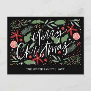Cartes Pour Fêtes Annuelles Joyeux Noël Doodle de vacances mignon