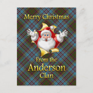 Cartes Pour Fêtes Annuelles Joyeux Noël du clan Anderson