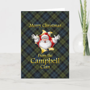 Cartes Pour Fêtes Annuelles Joyeux Noël du clan Campbell